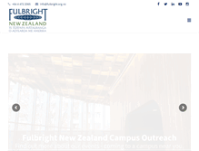 Tablet Screenshot of fulbright.org.nz