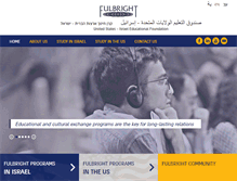 Tablet Screenshot of fulbright.org.il