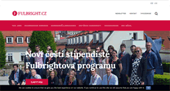 Desktop Screenshot of fulbright.cz